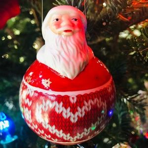 🆕⭐️Villeroy & Boch Ceramic Santa Ornament